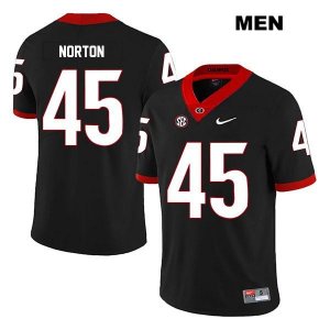 Men's Georgia Bulldogs NCAA #45 Bill Norton Nike Stitched Black Legend Authentic College Football Jersey KRM1354NV
